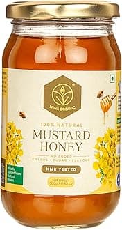 Shiva Organic Raw Mustard Honey 500g | 100% Pure NMR Tested | Raw and Unprocessed