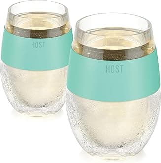 Host Cooling Cups 8.5oz Set of 2, Freezable Tumbler with Freezing Gel, Mothers Day Gifts, Mom Birthday Gifts, Gifts for Mom Gifts for Women, Mint