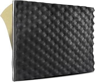 TroyStudio 3 in 1 Car Sound Deadener - 1pc 19 X 16 X 0.7 Inches Self-Adhesive Butyl Closed Cell Foam Panel Heat Shield Automotive Noise Insulation Mat - Super Thick Sound Proofing Deadening Material