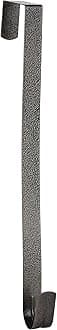 Sattiyrch 15" Wreath Hanger for Front Door,Sturdy Steel Wreath Door Hanger,Over The Door Hanger Hook (Textured Bronze,1)