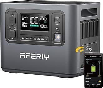 Portable Power Station 2400W, 2048Wh Power Station LiFePO4 Backup Battery, Quick Charge in 1.5H, 240V AC Outlets, UPS, Solar Generator, Electric Generator for RV/Camping/Home, 7-Year Warranty