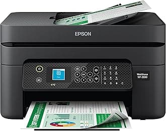 Workforce WF-2930 Wireless All-in-One Printer with Scan, Copy, Fax, Auto Document Feeder, Automatic 2-Sided Printing and 1.4" Color Display,Black