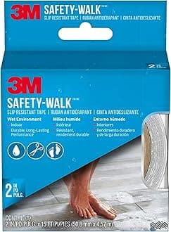 Safety-Walk Tub and Shower Tread, Clear, 2-Inch by 180-Inch