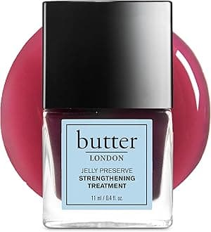 Nail Strengthener for Damaged Nails, Jelly Preserve - Pink Translucent Finish Nail Polish Strengthens, Nourishes & Rejuvenates Nail Beds & Roots - Nail Care Products