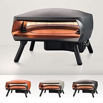 Witt ETNA Rotante Award Winning Pizza Oven with 360 Degrees Rotating Pizza Stone and Booster Burner. This Outdoor Gas Pizza Oven Bakes a Pizza in Less than a minute - Graphite