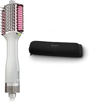 HT212 SmoothStyle Heated Comb + Blow Dryer Brush with Heat Resistant Storage Bag, Dual Mode, for All Hair Types, Silk