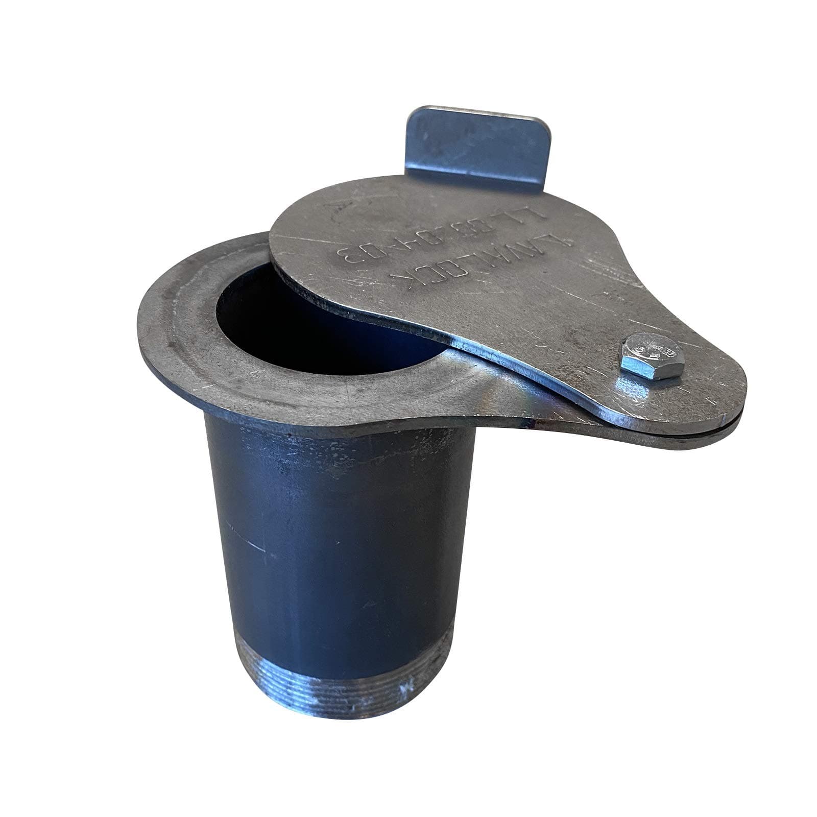 2 Inch Threaded UDS Smoke Stack w/Tear Drop Damper Parts for DIY Ugly Drum Smoker