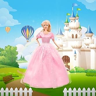 ZITA ELEMENT Lot 6 PCS Fashion Handmade Clothes Dress for Barbie Doll Xmas Gift