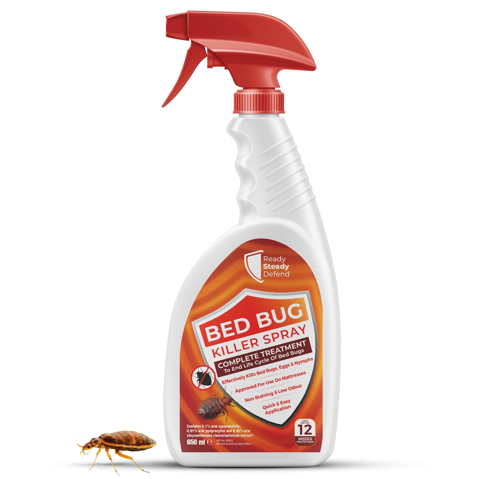 Bed Bug Killer Spray 650ml | For Bed Bugs, Eggs, Nymphs and Scabies | Complet...