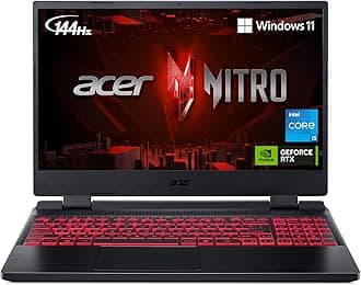 Nitro 5 AN515-58-57Y8 Gaming Laptop | Intel Core i5-12500H | NVIDIA GeForce RTX 3050 Ti Laptop GPU | 15.6" FHD 144Hz IPS Display | 16GB DDR4 | 512GB Gen 4 SSD | Killer Wi-Fi 6 | Backlit Keyboard