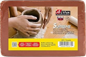 Supreme Artist's Air-Dry Modelling, 3.3 pounds, Terra Cotta Clay