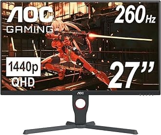 Q27G10ZE 27" Gaming Monitor, QHD 2560 x 1440, Up to 260Hz 0.5ms, HDMI 2.0 x2, Display Port x1, 3-Sided Frameless, Console Gaming Ready, 3-Year Zero-Bright-Dot