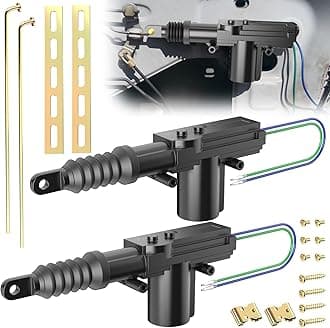 2 PCS 12v Door Lock Actuator Kit, Universal Power Mode Door Lock Actuator with Tool Set, 2 Wire Electric Blend Door Lockout Actuators, Adds Power Doors Locks to Most Vehicles