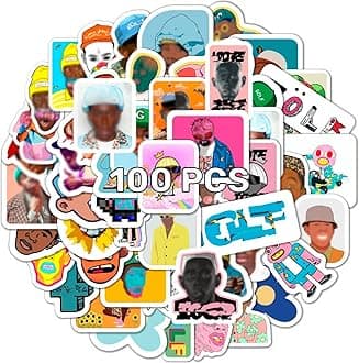 BulbaCraft 100 Pcs Stickers - Cherry, Odd Stickers, American Rapper Decals - Hip Hop Decals, Rap Gifts