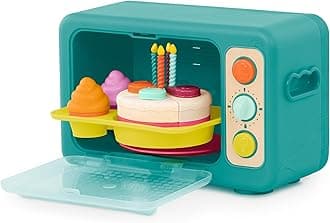 B. toys – Play Oven Set – 22 Pieces Cake Baking Playset – Pretend Cupcake Decorating – Lights & Sounds – 3+ Years– Mini Chef – Bake – a – Cake Playset