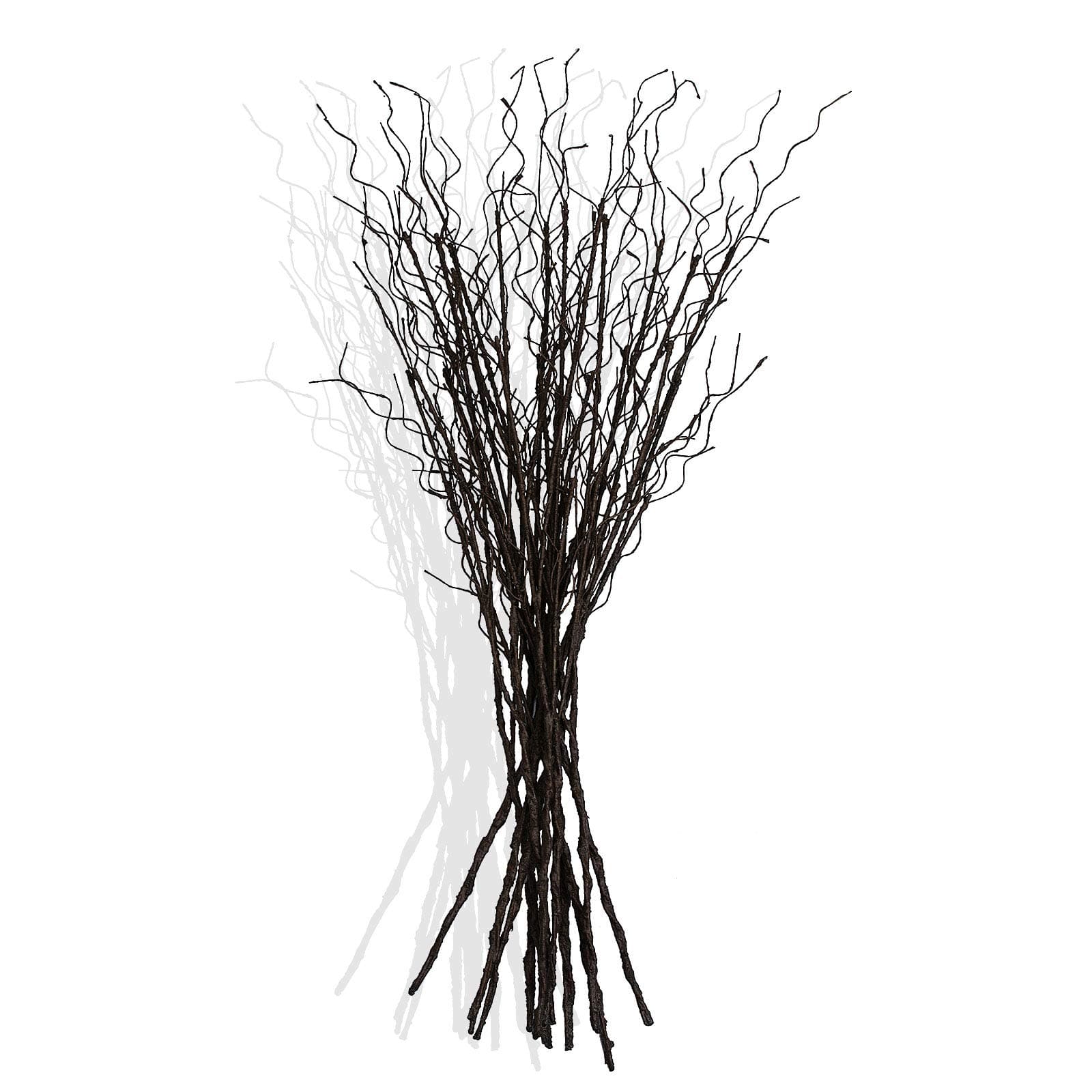 12 Pcs Artificial Curly Willow Branches Plants Decorative Brown Twig Stems Spray Tall for Vase DIY Crafts Wedding Floral Arrangement Home Decor Indoor