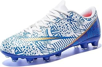 Boys Girls Soccer Shoes Kids Football Cleats Turf Indoor Low-Top Non-Slip Sneakers for Youth