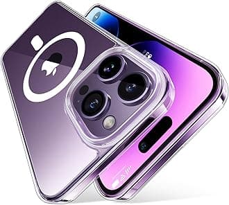 [12FT Military Shockproof]TORRAS for iPhone 14 Pro Case for MagSafe [20W Safe & Fast Charging] [Slim Fit Velvety Touch] [Titanium Action Button] Thin Matte Magnetic Case for iPhone 14 Pro Cover Clear