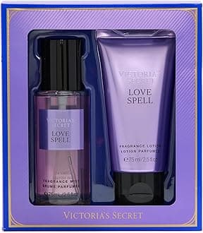 Victoria's Secret Love Spell Mini Fragrance Duo Gift Set, Notes of Cherry Blossom and Fresh Peach