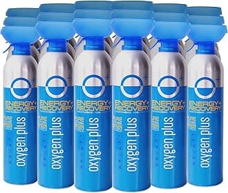 Oxygen Plus – O+ Biggi 18 Pack | Portable Oxygen Can | 99.5% Pure O2 | Natural Wellness Supplement to Boost Energy & Recovery | 50+ Uses Per 11 Liter Canister