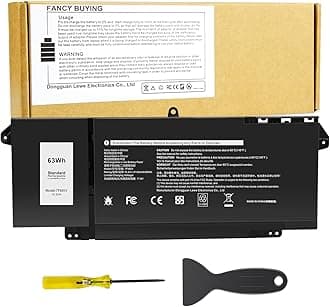 7FMXV Laptop Battery for Dell Latitude 5320 7320 7420 7520 Latitude 5320 2-in-1/7320 2-in-1/7420 2-in-1 P133G P134G P135G P136G P138G P139G P110F 9JM71 4M1JN 1PP63 727CG HDGJ8 MHR4G TN2GY 0TN2GY