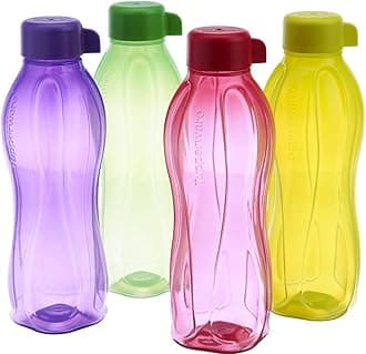 Tupperware Eco Sports 1 Litre Aqua Safe Water Bottle (Set of 4) 32 Oz