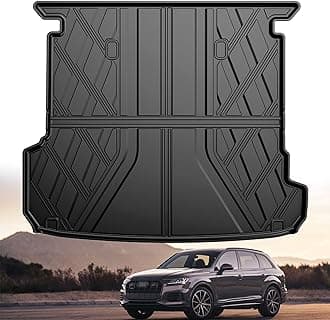 Original 2017-2025 2026 Q7/SQ7 Cargo Liner for Audi Q7 All Models - Custom Fit All Weather Protection Trunk Mat - 3D Shaped Laser Measured Cargo Mat for Audi Q7 2017-2026