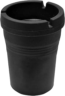 Custom Accessories 93365D Black Smokeless Ashtray