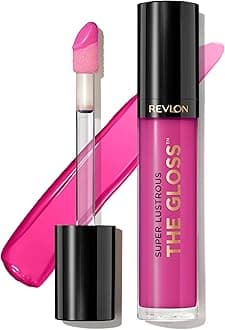 Revlon Super Lustrous Lip Gloss, Non-Sticky, Hydrating, High Shine Finish, 232 Pink Obsessed, 0.13 oz