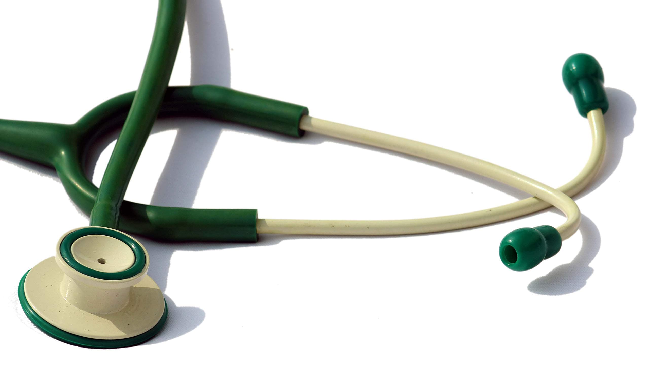 Dr. Head Excel Tone Stethoscope for Doctors, Stethoscope for Students Medical (Green & White)