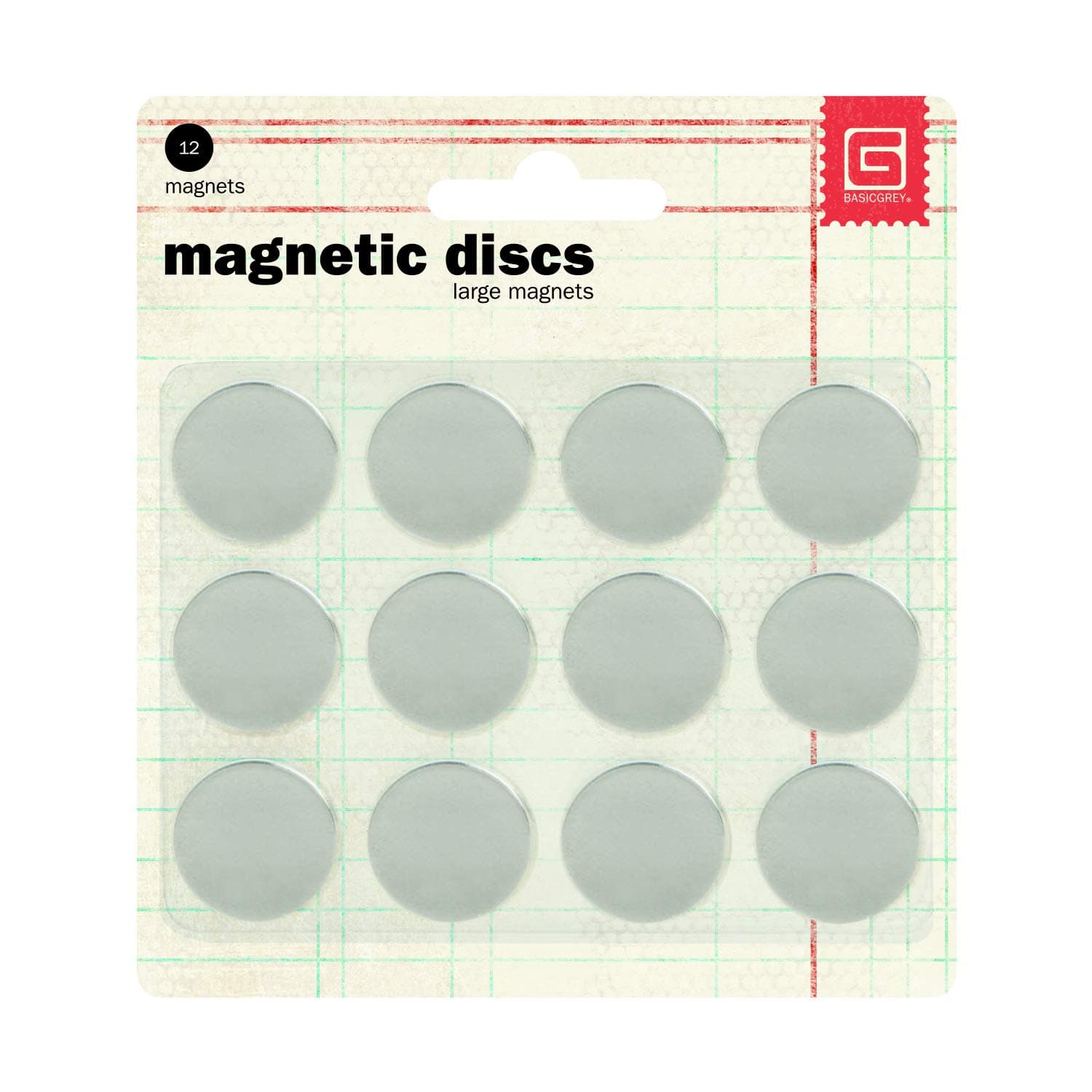 Basic Grey 5/8-Inch-by-1/32-Inch Magnetic Snaps Large.