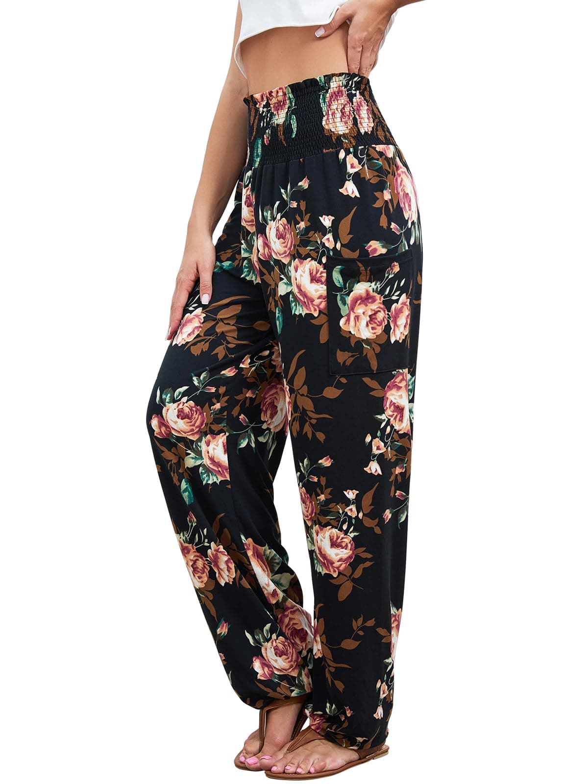 womens Boho Palazzo Slacks