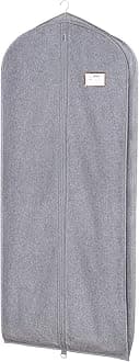Univivi Premium Dress Bag for Hanging Clothes, 60 Inch Dress Cover Garment Bags for Storage, Clothes Covers with Zipper & Eye-Hole for Dresses, Suits, Coats, Jackets, 1 Pack - Gray
