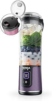 Blast Portable Blender, Cordless, 18oz. Vessel, Personal Blender for Shakes & Smoothies, BPA Free, Leakproof Lid & Sip Spout, USB-C Rechargeable, Dishwasher Safe Parts, Metallic Purple, BC151PL