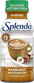 SPLENDA Sugar Free, Low Calorie Hazelnut Coffee Creamer, 8 Fl Ounces Bottle