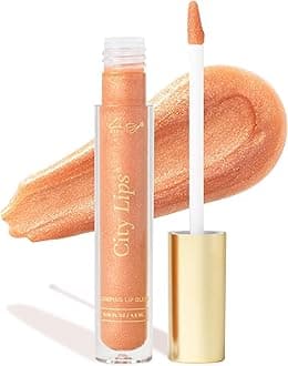 – City Lips Plumping Lip Gloss - High-Shine Gloss for Fuller, Younger-Looking Lips | Hydrating & Smoothing Lip Treatment Hyaluronic Acid