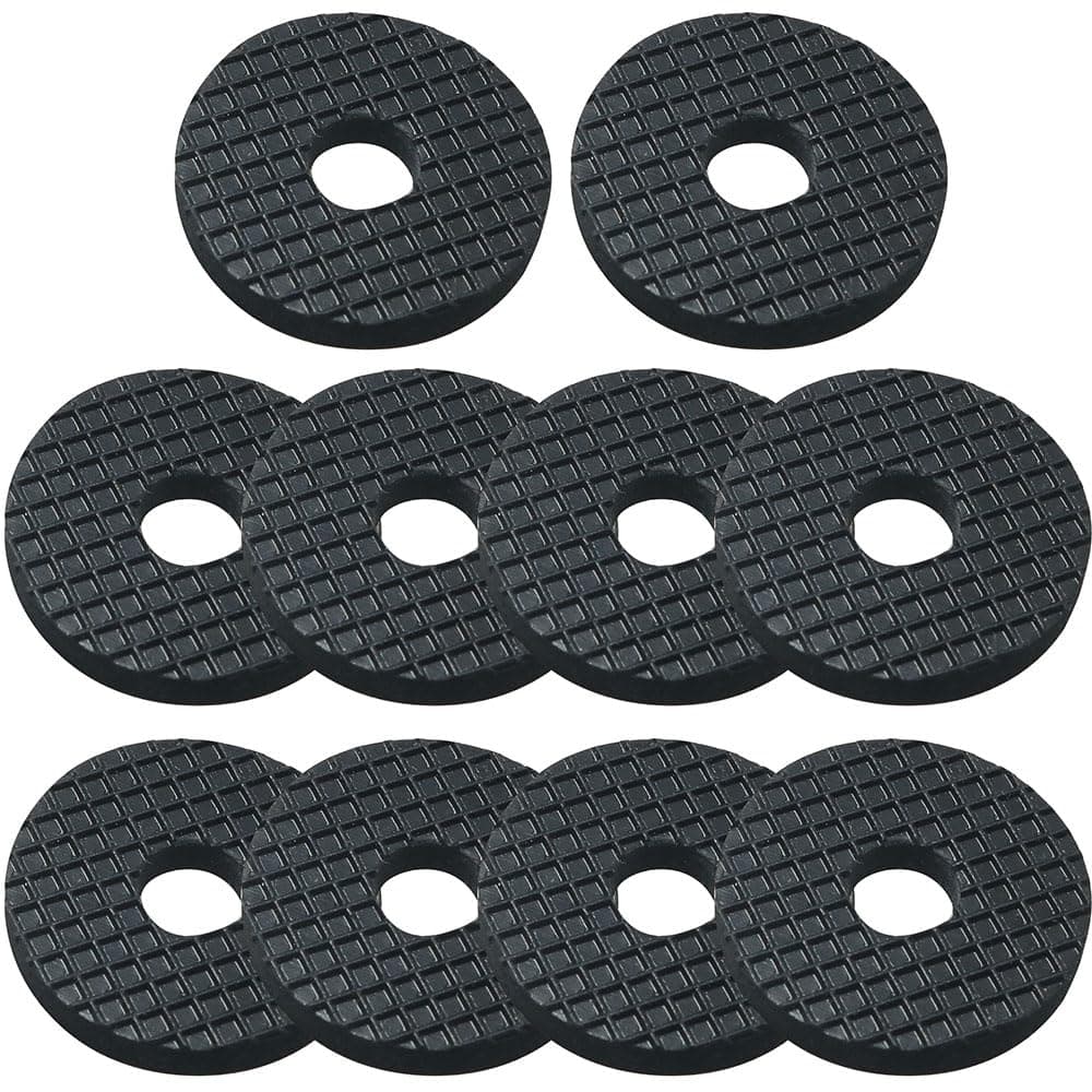 MEETOOT 10PCS Camera Accessory Base Threaded Pad Rubber Pad Shoulder Strap Screw SLR Camera Strap Accessory Fits 1/4 to 20 Inch Threaded Camera Accessory Black