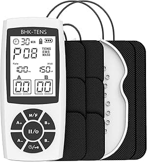 EMS Muscle Stimulator for Pain Relief Therapy, Electronic EMS TENS Unit Machine for Shoulder Pain Relief, Tens Massager for Neck Pain Relief, Sciatica Pain Relief