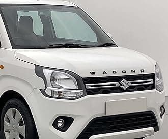 Autokraftz Wagon-R Car Accessories 3D Logo Names Emblem/Monogram Letters for Car Bonnet in Black Color