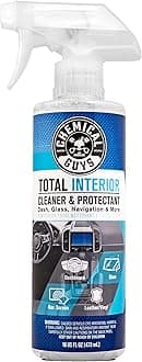 Total Interior Cleaner & Protectant Interior Cleaner, Cleans & Protects Leather, Vinyl, Plastic, Rubber, Glass with a Streak-Free Finish — Cars, Trucks, SUVs, RVs, 16 oz
