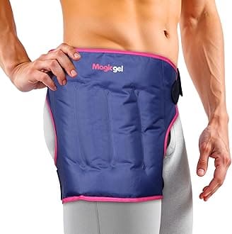 Magic Gel Extra Large Hip Ice Pack Wrap - Reusable Cold Pack for Hip Bursitis, Hip Replacement Surgery and Hip Flexor Pain. Hip ice wrap for Inflammation, Swelling and Hip Pain Relief