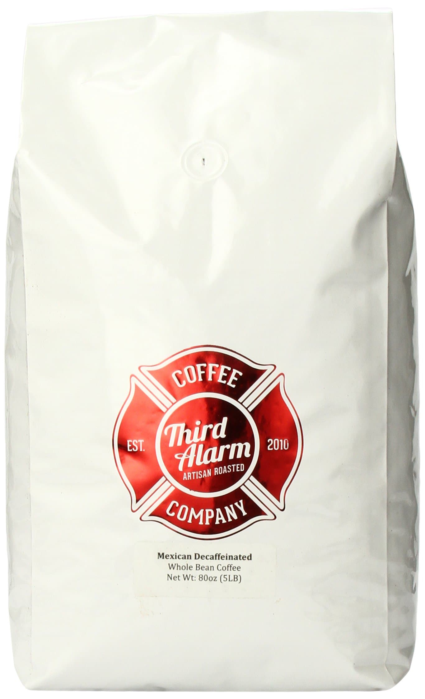 Third Alarm Mexican Decaffeinated Whole Bean Coffee, 80 Ounce
