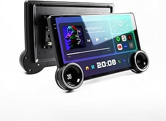 - 10.36" Diamond 2K Android 13 Car Stereo | TS18 Octa-Core | 4+64GB | 2K Touch | WiFi | GPS | Android Auto | DSP | 360° Ready | Dual Rotary Knob | Bluetooth | Google Maps | 1-Year Warranty