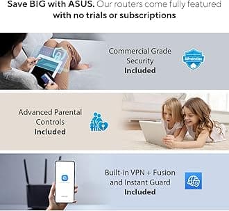 ASUS ZenWiFi AX6600 Tri-Band Mesh WiFi 6 System (XT8 1PK) - Whole Home Coverage up to 2750 sq.ft & 4+ rooms, AiMesh, Included Lifetime Internet Security, Easy Setup, 3 SSID, Parental Control, Charcoal