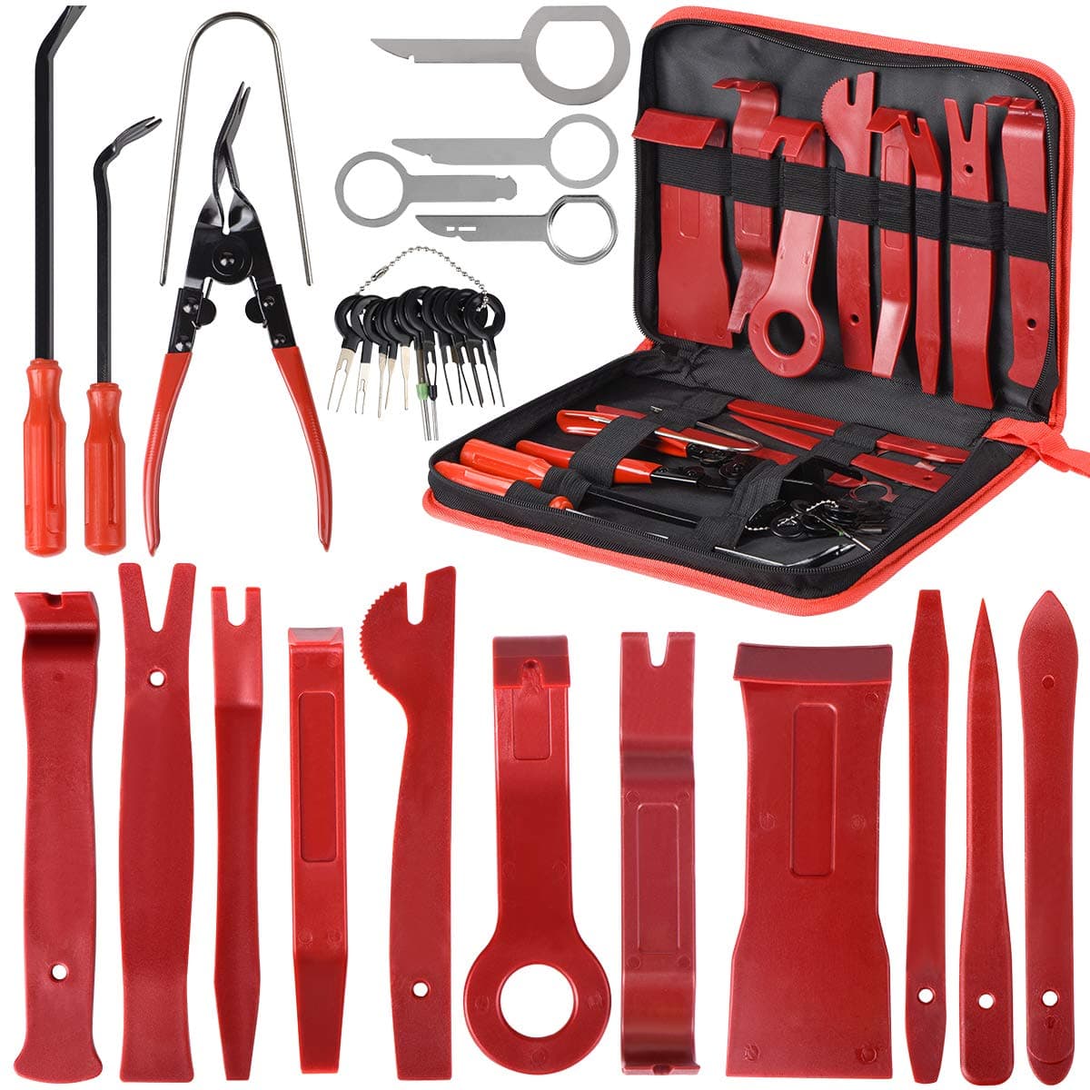 Car Trim Removal Tool 30pcs Auto Door Panel Removal Tool for Dash Center Console Installation and Remover with Terminal Removal Tools