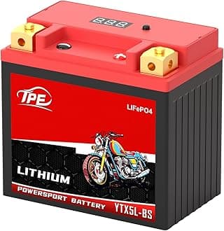 TPE Lithium Battery YTX7L-BS 12V4AH 320CCA for Motorcycles & ATVs – Smart BMS, LCD Display, LiFePO4 Engine Start