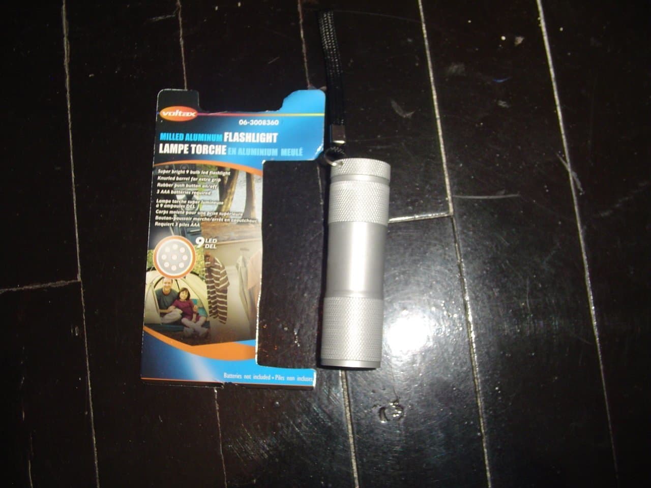 Aluminium Compact Super Bright FlashLight 9 Bulbs LED