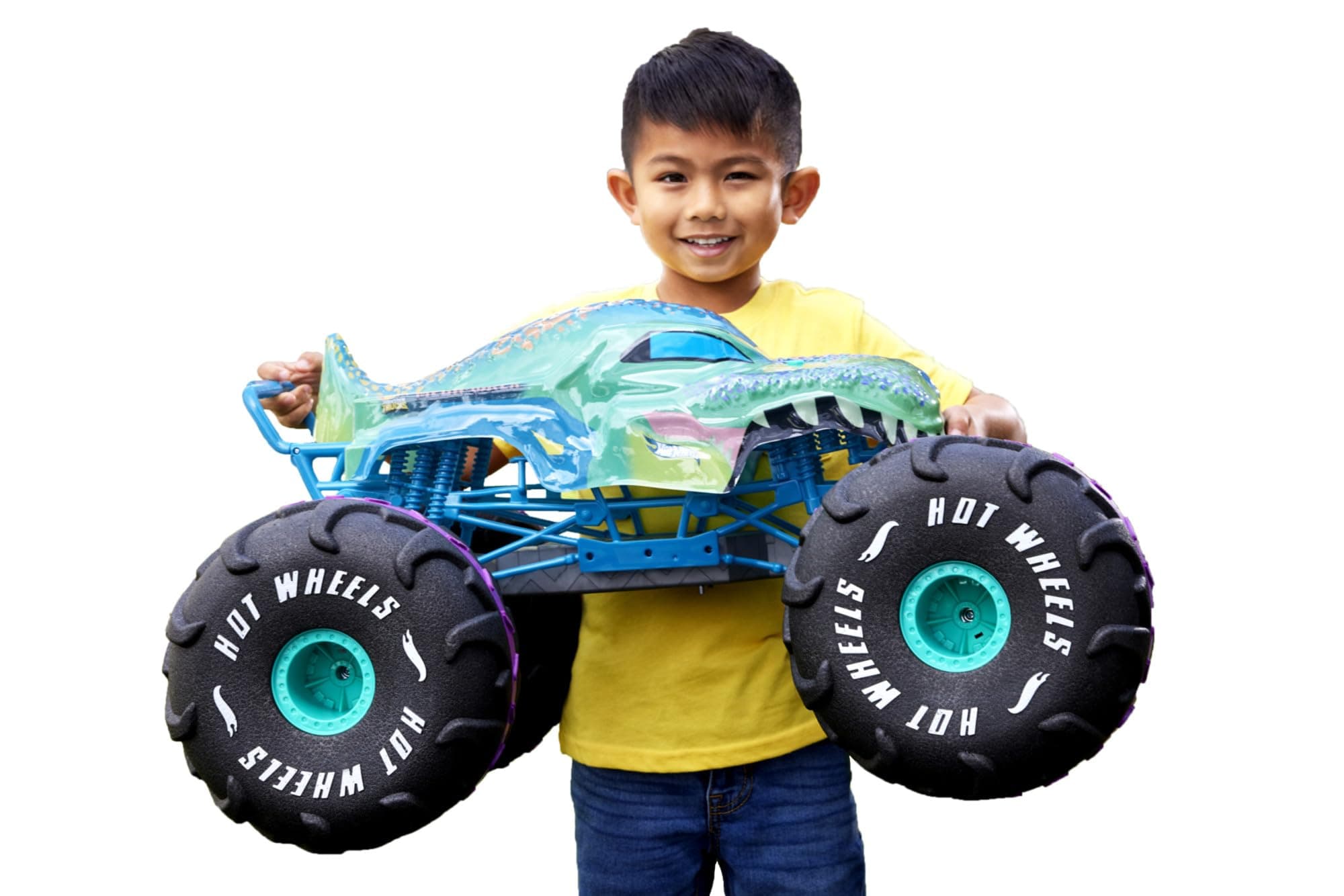 Hot Wheels Monster Trucks Remote Control Car, Mega-Wrex in 1:6th Scale, Extra Large Toy Truck, More than 2ft Long, HPK28