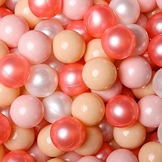 GOGOSODurable and Crush-Proof Play Balls - 100 Soft Plastic Balls for Ball Pit, Playpen, and Playhouse