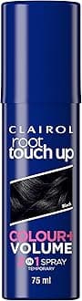 root touch up color + volume 2 in 1 spray black, 75ml